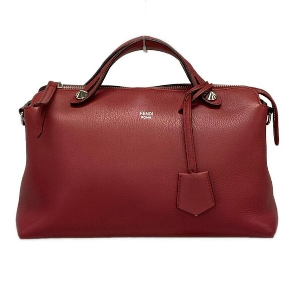 FENDI By The Way Bordeaux Leather - Handbag 660-072925 - Picture 1 of 14